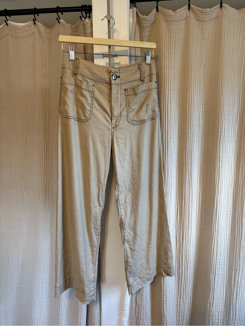 Maeve Colette Linen Blend Pants- 27